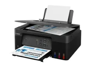 Achieve low-cost printing with the Canon PIXMA G2430 MegaTank All-in-One.This 3-in-1 printer delivers sharp prints,scans,copies for your home/small office.