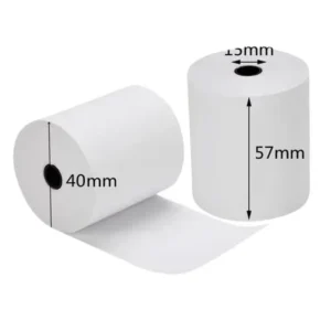 Get reliable 57mm x 40mm thermal paper rolls in Nairobi, Kenya. Perfect for PDQ, ETR machines & credit card terminals. Shop now