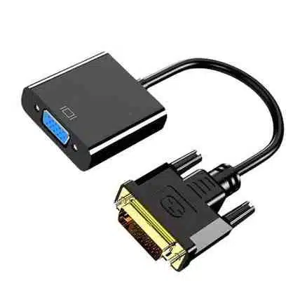 Connect your DVI-equipped devices to VGA monitors or projectors.The converter supports both DVI-I (passive adapter) and DVI-D (active converter.