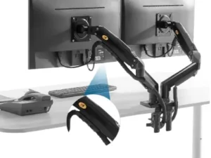 Get the affordable and flexible NB North Bayou F160 PC screen mount. Create an ergonomic setup for your dual monitors, reducing strain and clutter.