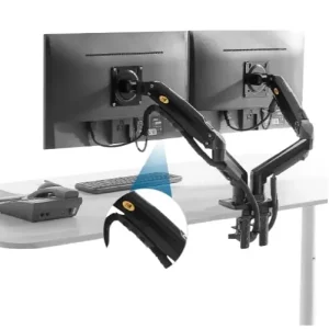 Get the affordable and flexible NB North Bayou F160 PC screen mount. Create an ergonomic setup for your dual monitors, reducing strain and clutter.