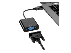Bridge the gap between old and new displays with an HDMI to VGA Adapter.Convert digital HDMI signals to analog VGA for monitors, projectors & older screens.