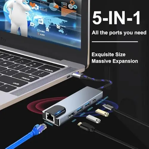 Transform your USB-C laptop or phone into a workstation. Our USB-C to HDTV Multifunction Adapter offer essential ports for display, data, and power.
