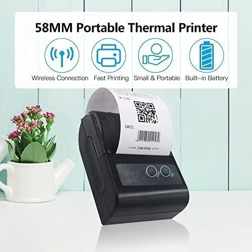 Ensure KRA eTIMS compliance on the go with a Bluetooth Portable Printer. These compact, battery-powered thermal printers connect wirelessly.