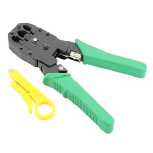 Shop now Networking Crimping Tool.Features cutting,stripping,precise RJ45 crimping for Cat5e/Cat6.Essential for IT network setups. for strong connections.