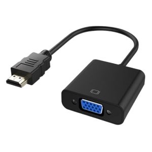 Connect modern HDMI devices to VGA displays effortlessly. HDMI to VGA adapter converts digital signals to analog,supporting upto 1080p resolution.