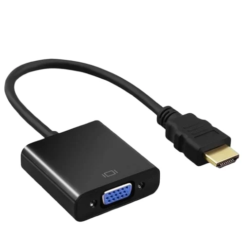 Buy HDMI devices to VGA displays effortlessly. HDMI to VGA converter converts digital signals to analog,supporting upto 1080p resolution.