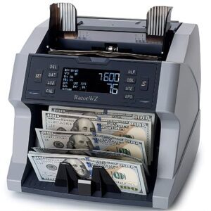 Buy A15 Automatic Money Counter Machine with high-speed counting, UV & MG counterfeit detection, batch function,LCD display. Ideal for banks,shops,offices.