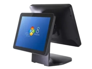 High-performance Double-Sided 15″ POS terminal with 10″ customer display. Dual screen touchscreen POS system ideal for retail,restaurant POS terminal.